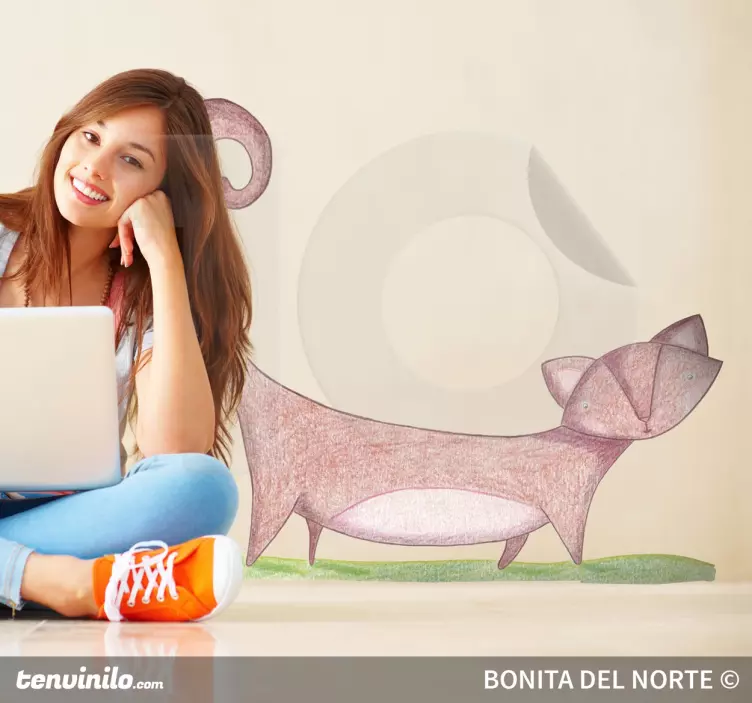 孩子们猫图墙贴 - TenStickers