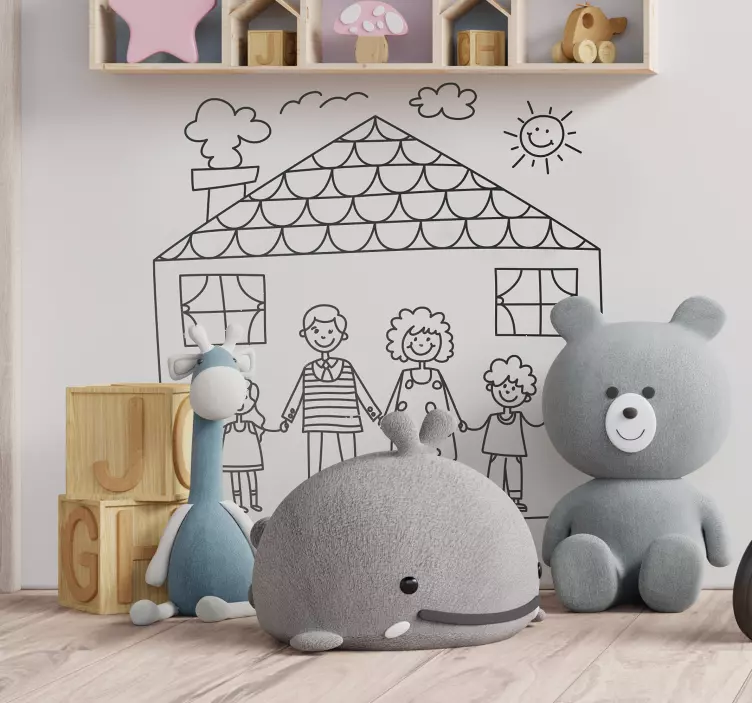 孩子家庭贴纸 - TenStickers