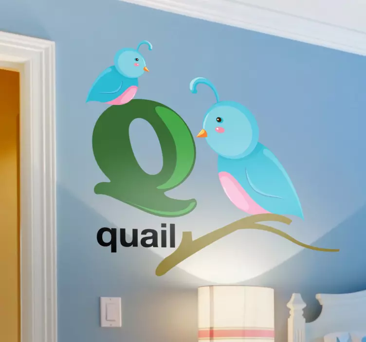 儿童字母q贴纸 - TenStickers