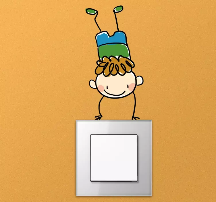 孩子旋转灯开关贴纸 - TenStickers