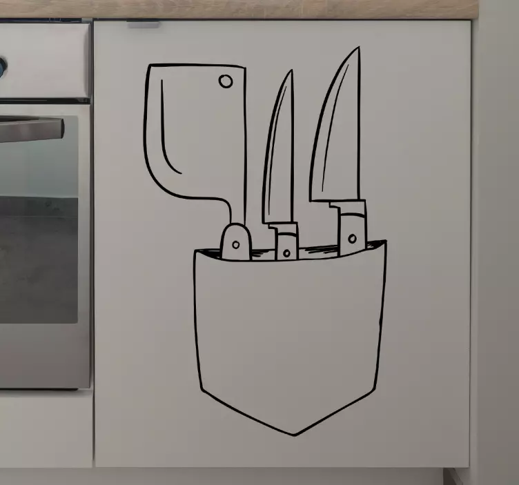 厨房刀墙贴 - TenStickers