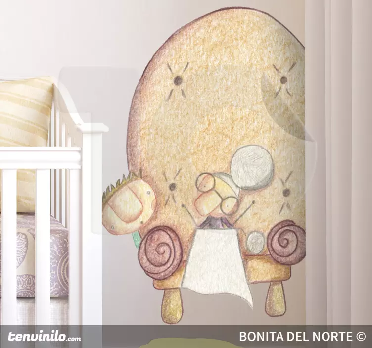 针织祖母贴纸 - TenStickers