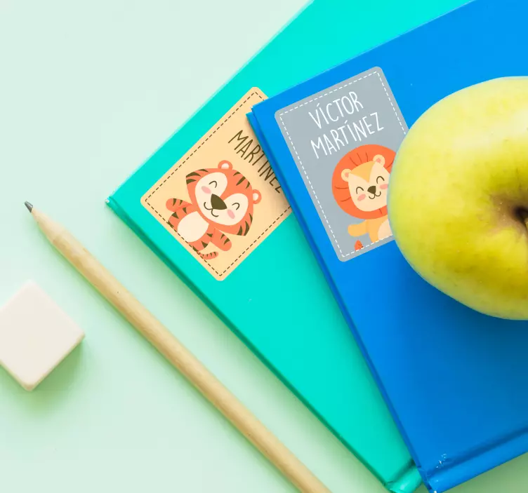 学校笔记本的标签教育贴纸 - TenStickers