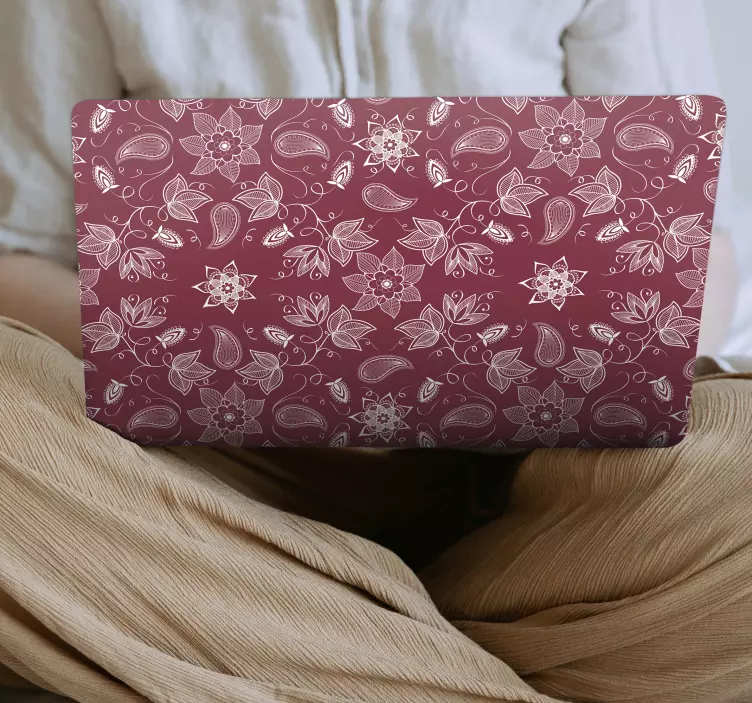 笔记本电脑皮肤 植物印花风格 - TenStickers