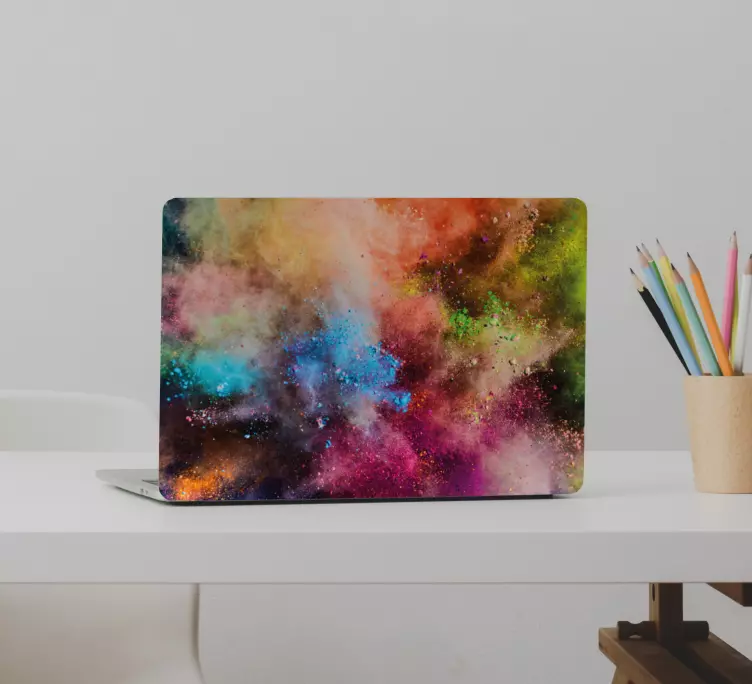 笔记本电脑皮肤色彩缤纷的宇宙漩涡 - TenStickers