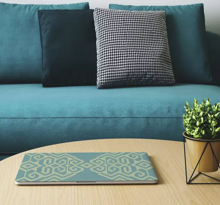 笔记本电脑皮肤几何图案覆盖层 - TenStickers