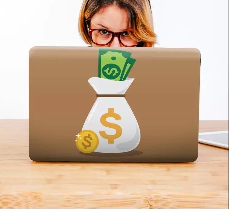 笔记本电脑皮肤 钱袋插图 - TenStickers