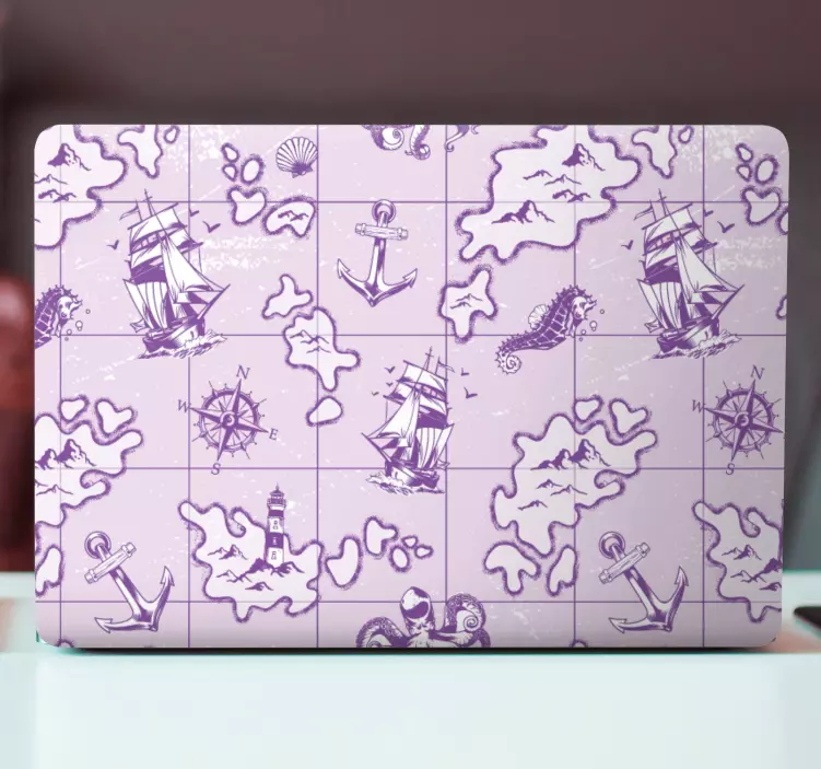笔记本电脑皮肤 航海主题图案 - TenStickers