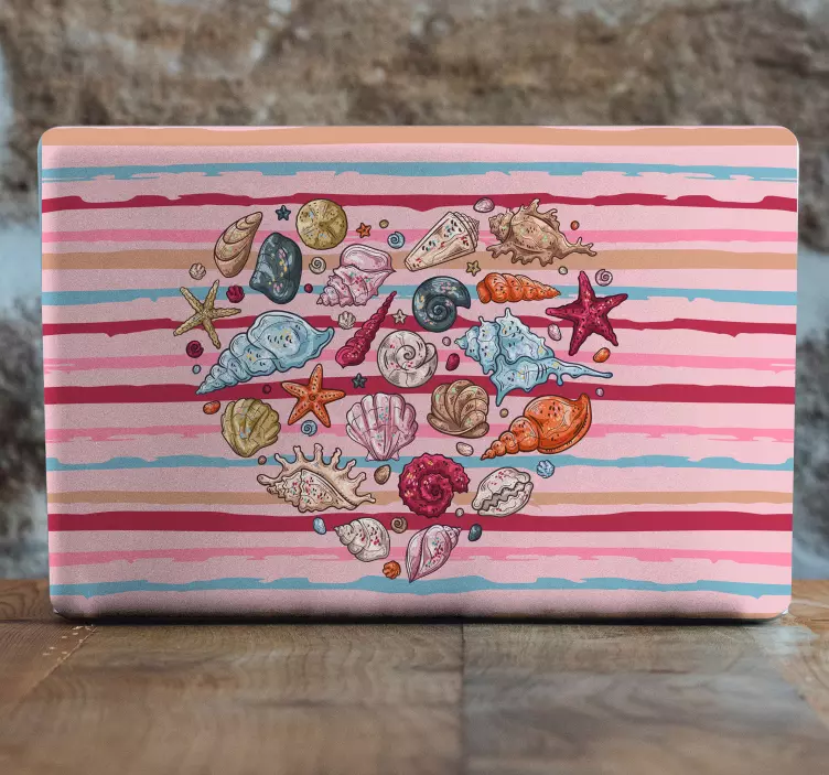 笔记本电脑皮肤 贝壳排列 - TenStickers