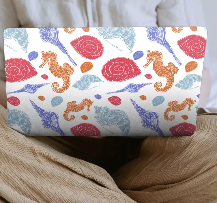 笔记本电脑皮肤海马壳图案 - TenStickers