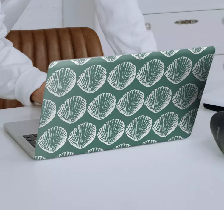 笔记本电脑皮肤 贝壳图案排列 - TenStickers