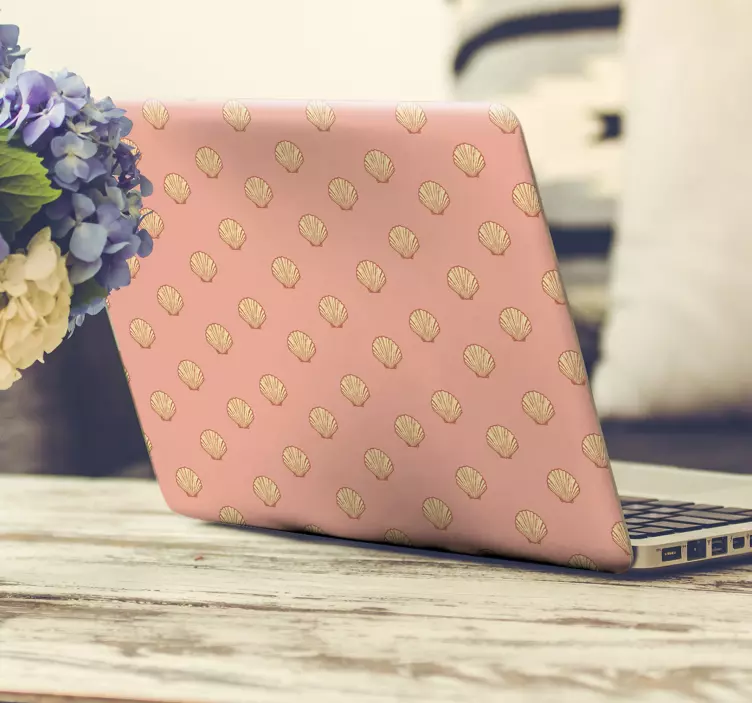 笔记本电脑皮肤 贝壳图案封面 - TenStickers