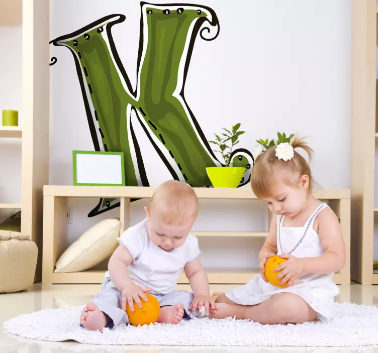 字母k贴纸 - TenStickers