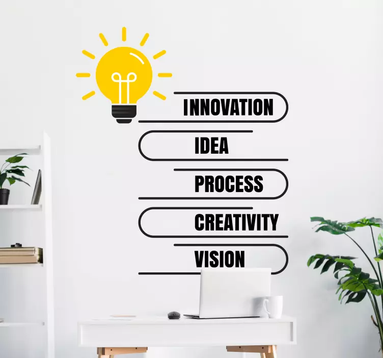 放置贴纸 亮眼创意概念 - TenStickers