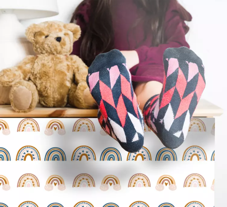 放置贴纸可爱彩虹图案 - TenStickers