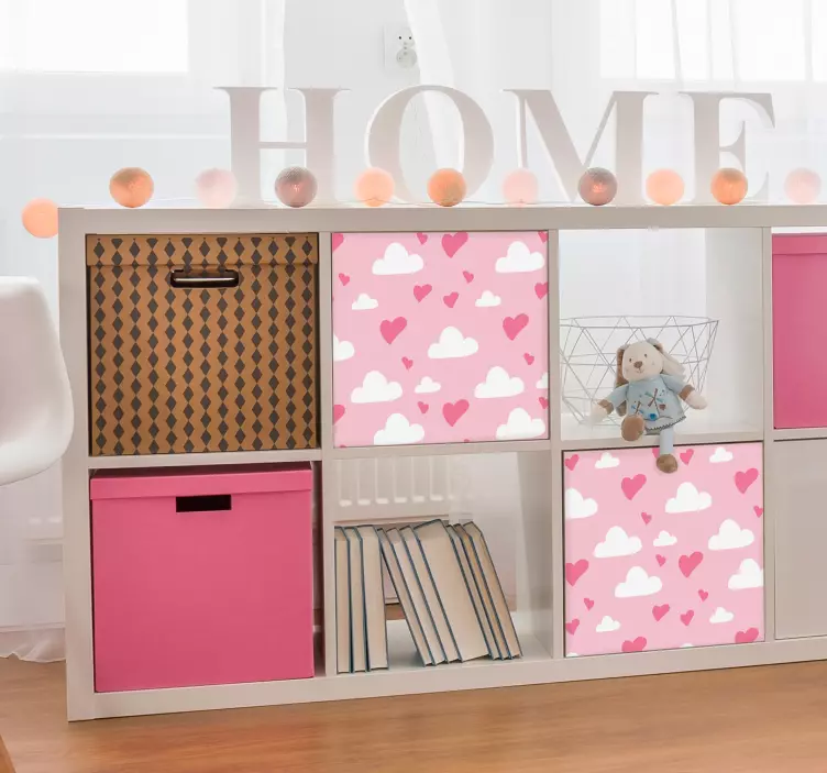 爱心云家具贴纸 - TenStickers