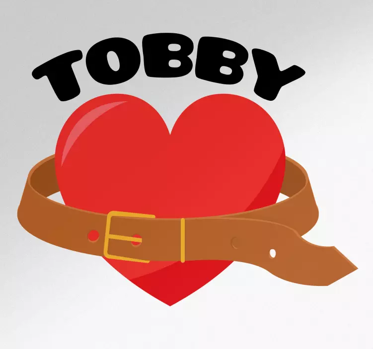 动物贴画 心形腰带 - TenStickers