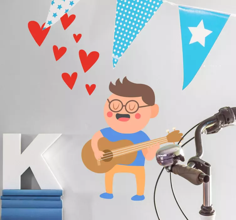 情人的音乐墙贴纸 - TenStickers