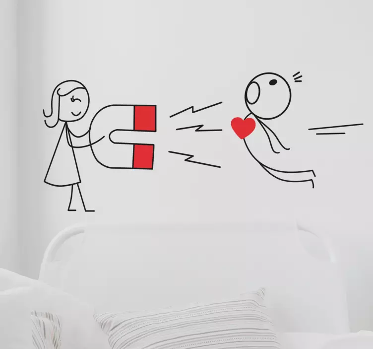 磁性心形墙贴 - TenStickers