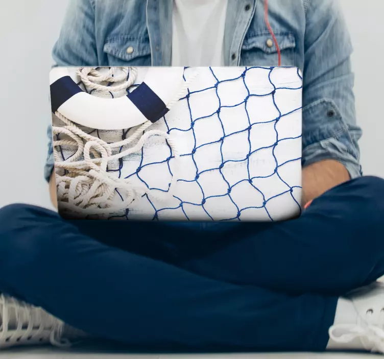 海洋网笔记本电脑贴纸 - TenStickers