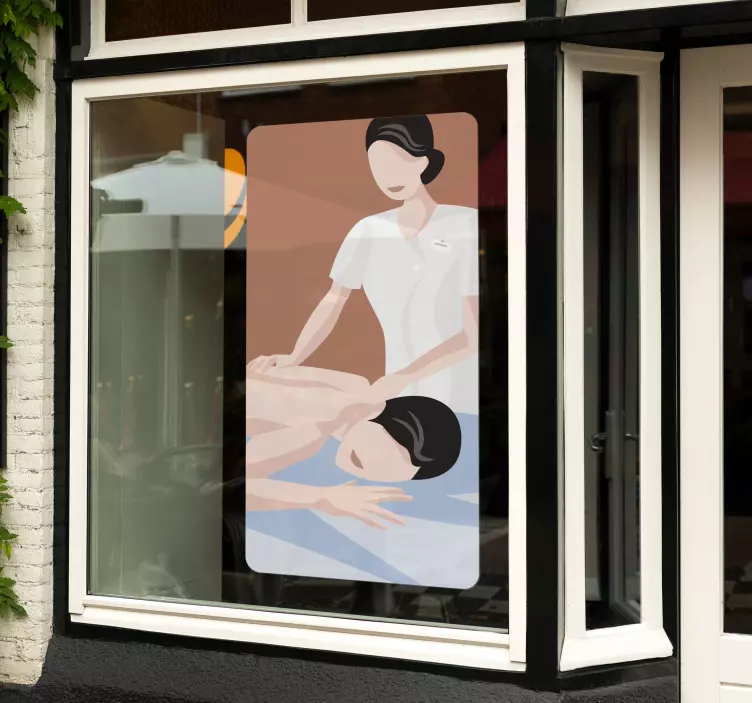 按摩壁画壁画 - TenStickers