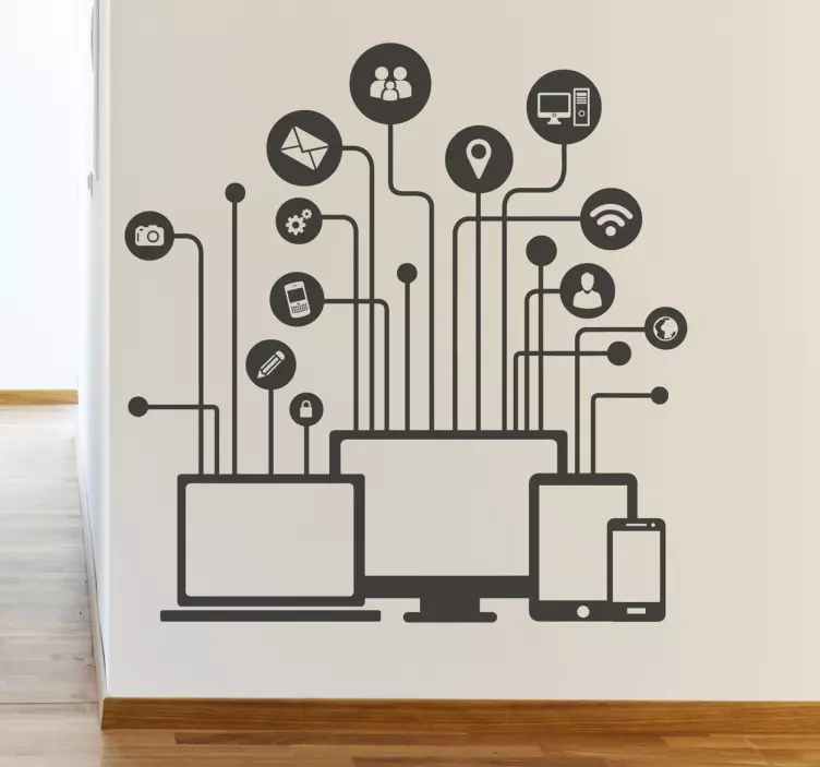 媒体插图装饰贴纸 - TenStickers