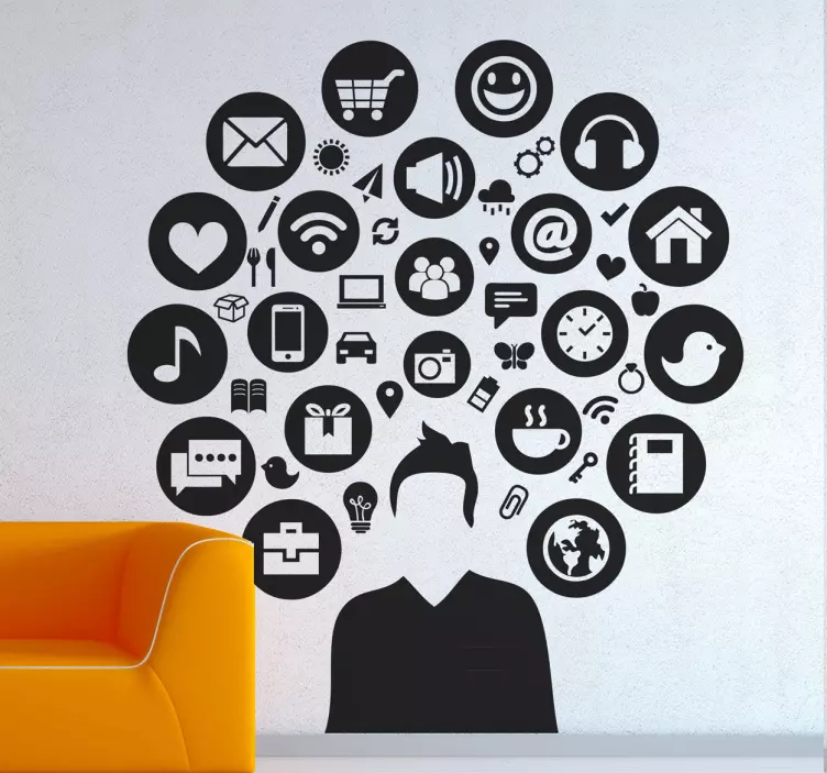 媒体人贴花 - TenStickers