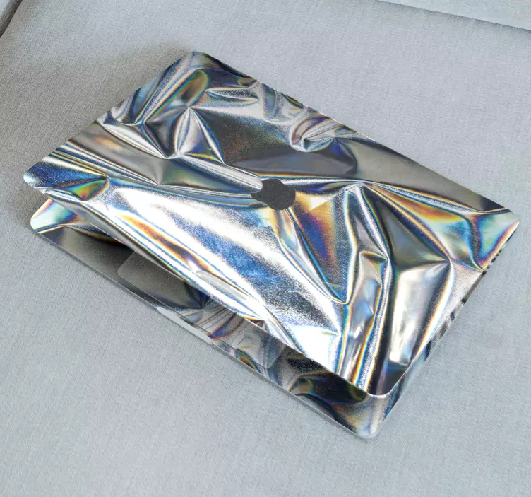 金属全息质感笔记本电脑贴纸 - TenStickers