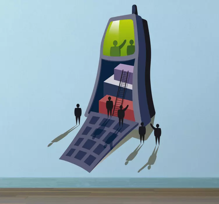 移动商务墙贴 - TenStickers