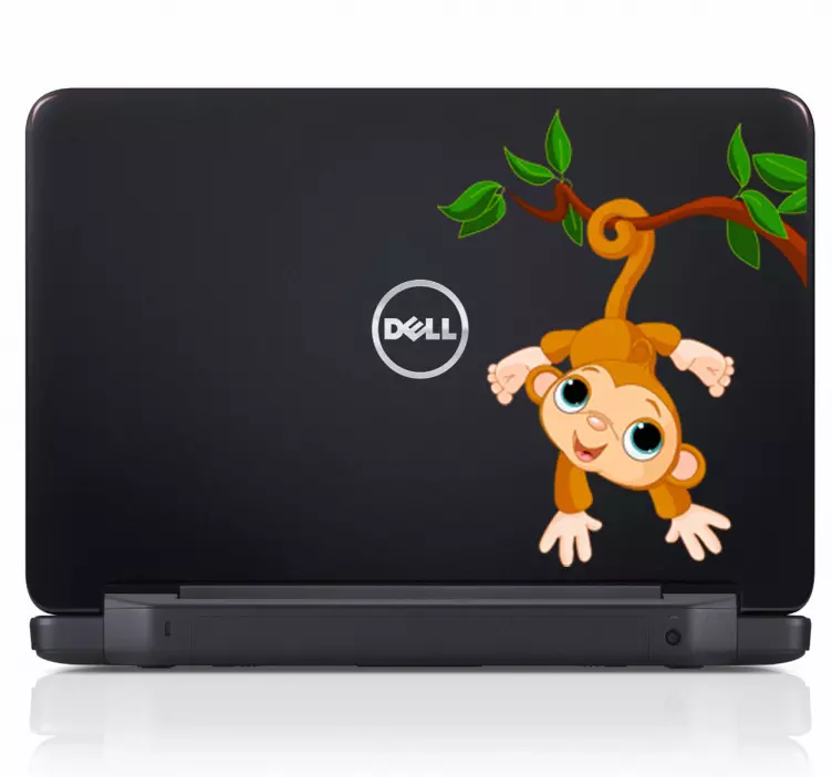 挂在树上的猴子的孩子们的贴纸 - TenStickers