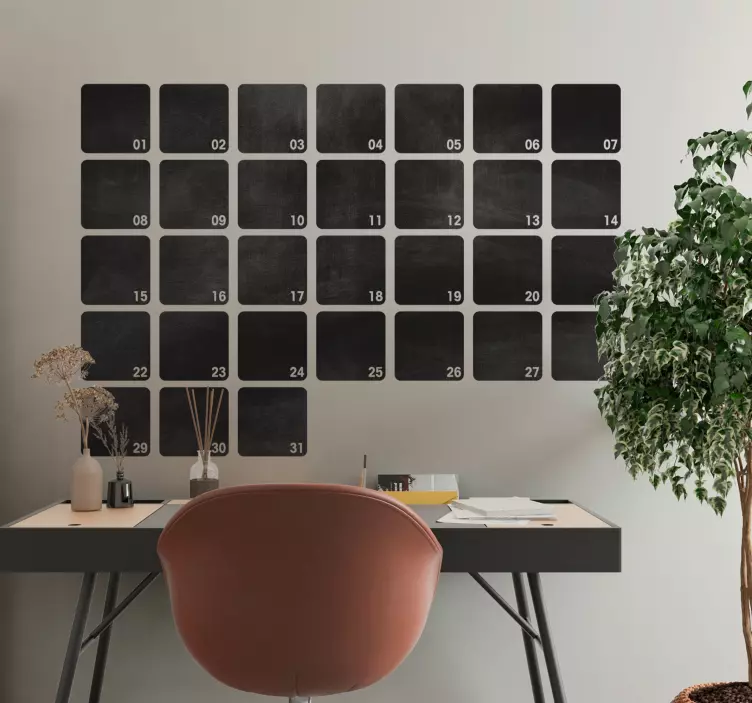 月计划黑板贴纸 - TenStickers