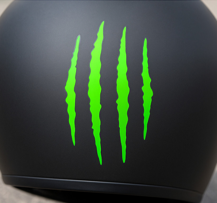 摩托车贴纸 单色划痕设计 - TenStickers