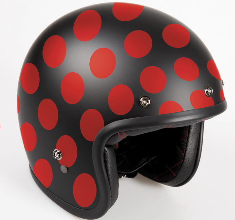 摩托车贴纸 红点集 - TenStickers