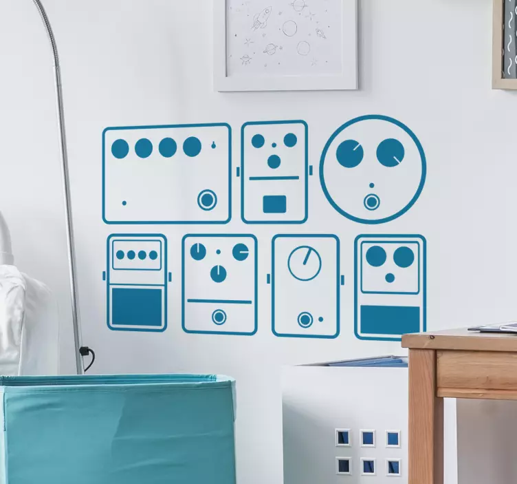 音乐踏板墙贴 - TenStickers