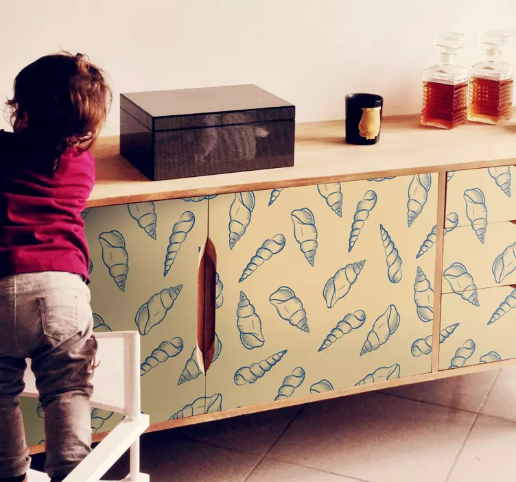 动物贴画贝壳图案组合 - TenStickers