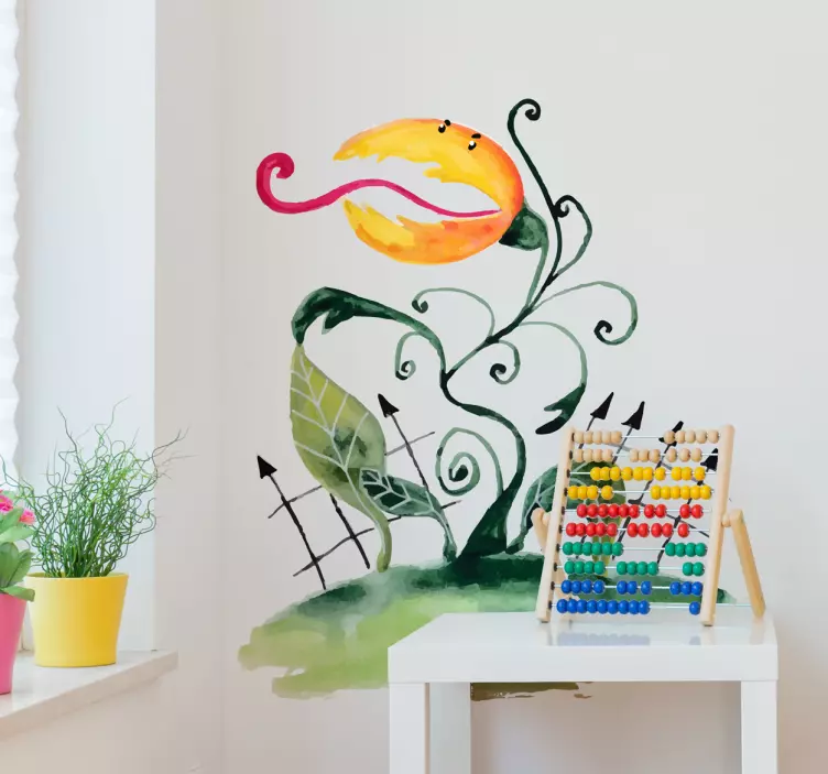 动物贴画 异想天开的花卉设计 - TenStickers