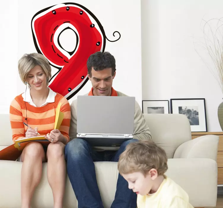 9号贴纸 - TenStickers