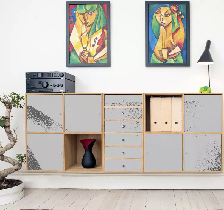 动物贴画现代储物单元 - TenStickers