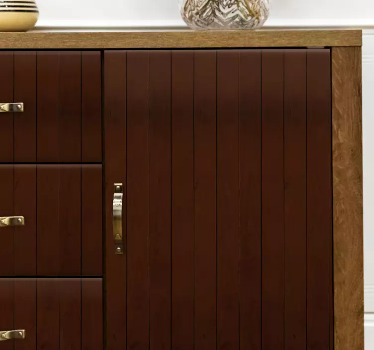 动物贴画 优雅的木质橱柜 - TenStickers