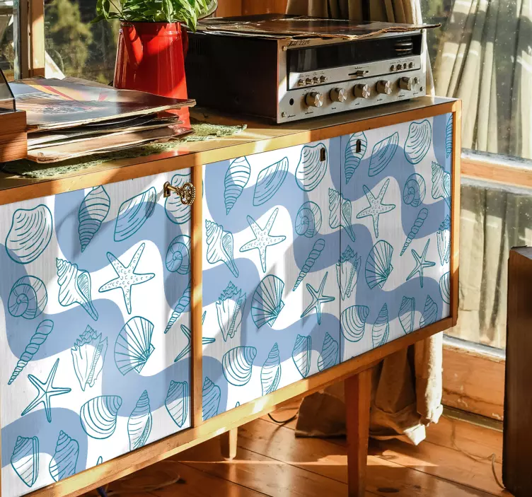 动物贴画 海洋贝壳图案 - TenStickers