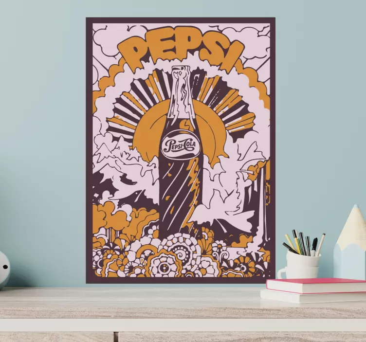 动物贴画复古汽水艺术作品 - TenStickers