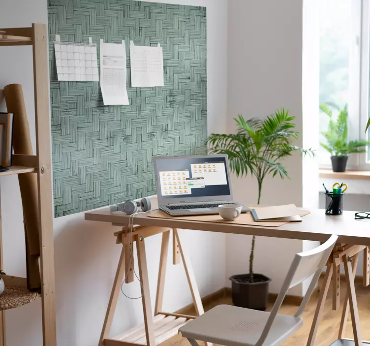 办公室贴纸具有编织纹理表面 - TenStickers