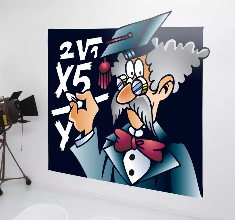 老数学老师贴纸 - TenStickers