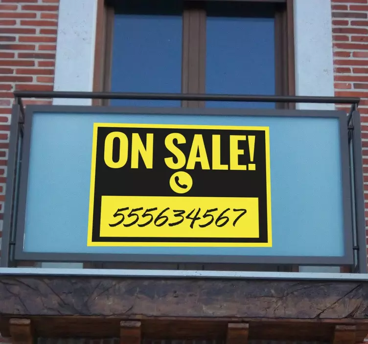 出售标志黄色 - TenStickers