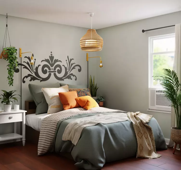 床头板贴花装饰花卉贴纸 - TenStickers