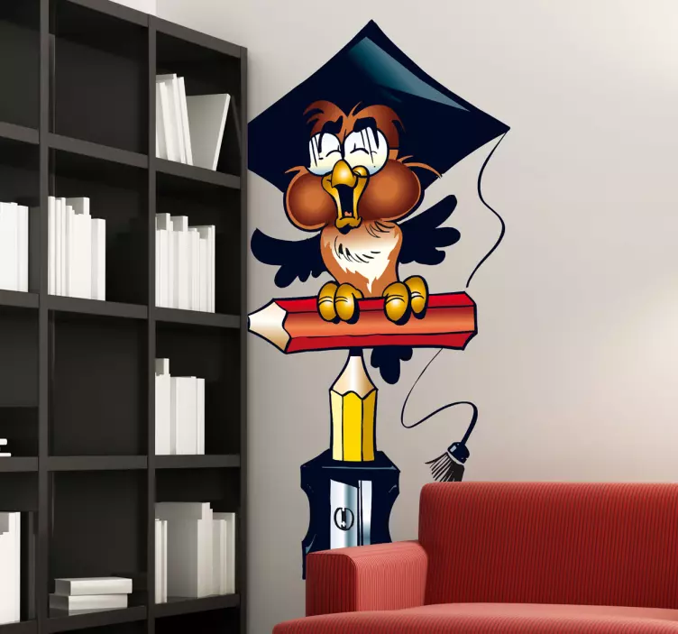 猫头鹰老师孩子贴纸 - TenStickers