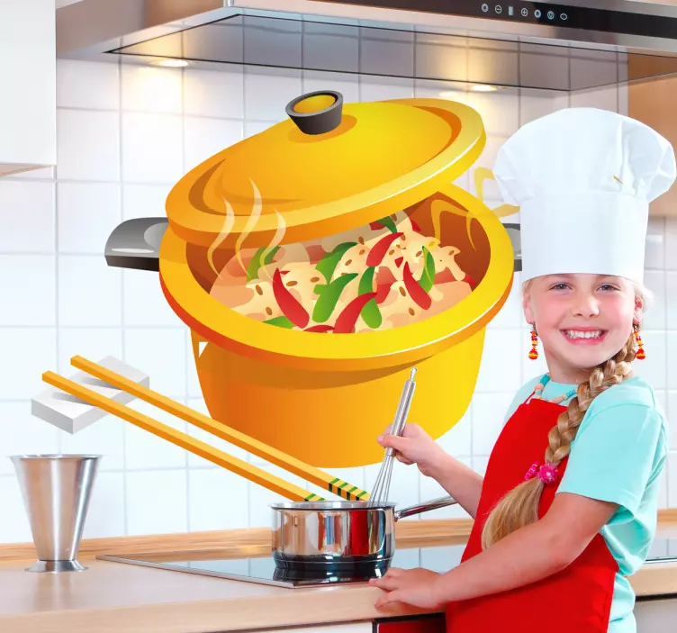 泛东方食品贴花 - TenStickers