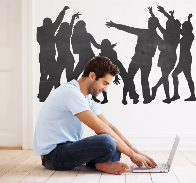 派对人员黑板贴 - TenStickers