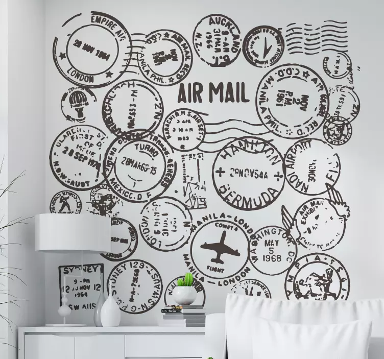 护照邮票旅行贴纸 - TenStickers