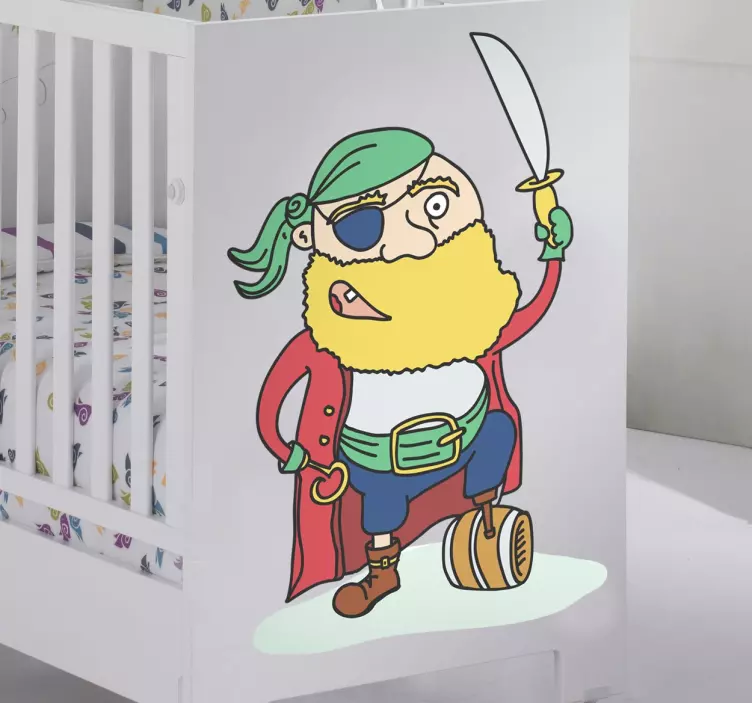 Pegleg海盗孩子贴花 - TenStickers